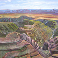 Polly Jackson - San Juan Gooseneck Overlook with Monument Valley
